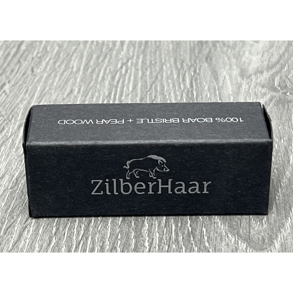 ZilberHaar 100% Boar Bristle & Pear Wood Beard Brush Made in Germany